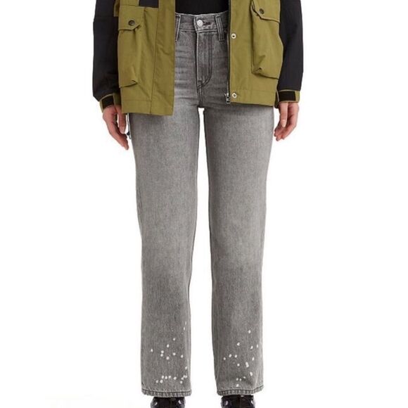 NWT Free People LEVI'S Low Pro Straight Loose Fit Jeans 90's Women's 24 - Picture 3 of 7